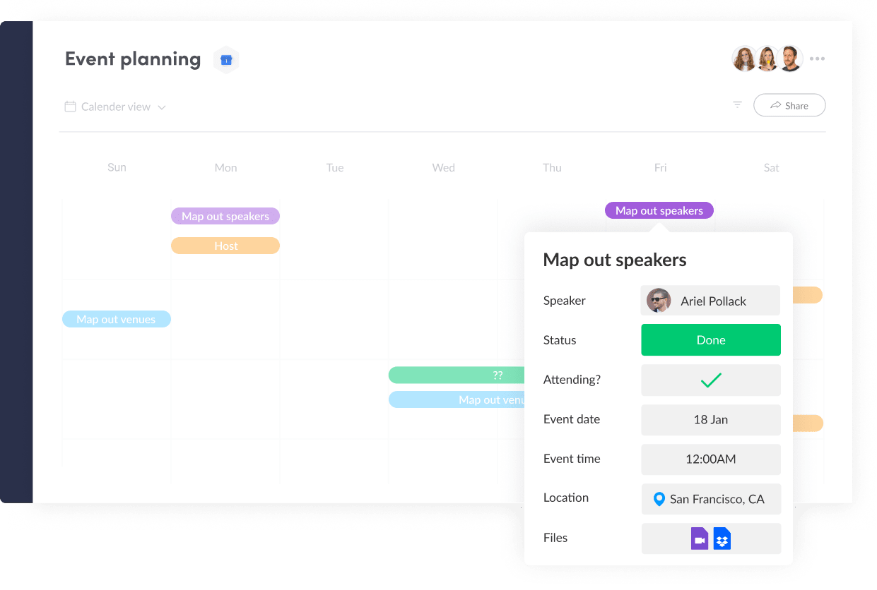 Manage Events with monday.com's Creative Project Management Software